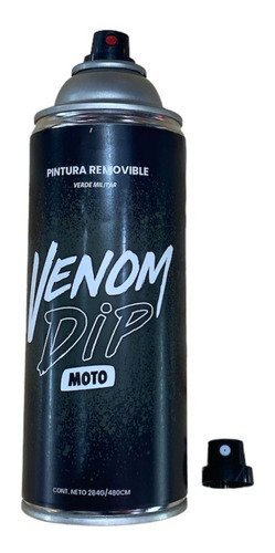 Pintura Removible Moto En Aerosol Venom Verde.militar  Rpm