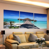 Quadro Mosaico Decorativo Ponte, Mar Paisagem 120x60