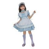 Linda Ropa Infantil Alice Maid De Loli Niños Disfraz Cosplay