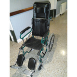 Silla De Ruedas Con Respaldo Alto, Reclinable, Apoya Cabeza 