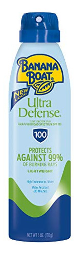 Banana Boat Ultra Defense Max Skin Protect Clear, Amplio Esp