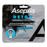 Asepxia  Detox Mascarilla Con Carbón 10 Unidades Tipo De Piel Mixta