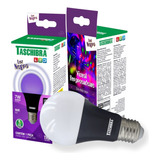 Lâmpada Bulbo Led 7w Luz Negra Neon Festa Bocal E27