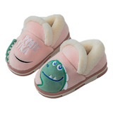 Pantufla P/ Niño/as 18-21cm Afelpada Diseño Dinosaurio Cute