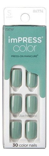 Uñas Impress Color Going Green Color Verde