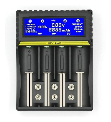 Carregador De Bateria Multifuncional 18650 Bateria De Íon D