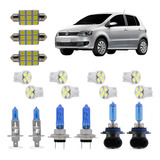 Kit 17 Lâmpadas Super Branca Vw Fox 2010 Até 2014 Tech One