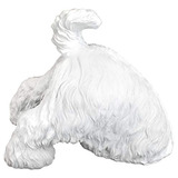 Diseño Toscano Highland Terrier Cavando Estatua De Perro