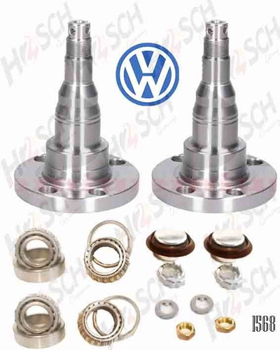 Kit 2 Mazas Traseras (arbolito) + Baleros Vw Caribe Atlantic