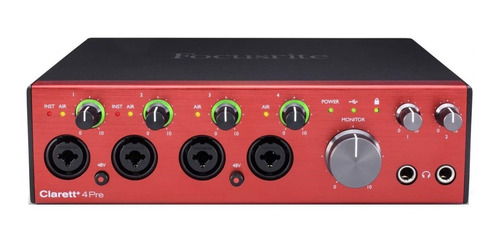 Focusrite Clarett+ 4 Pre Usb Placa De Sonido 18x8