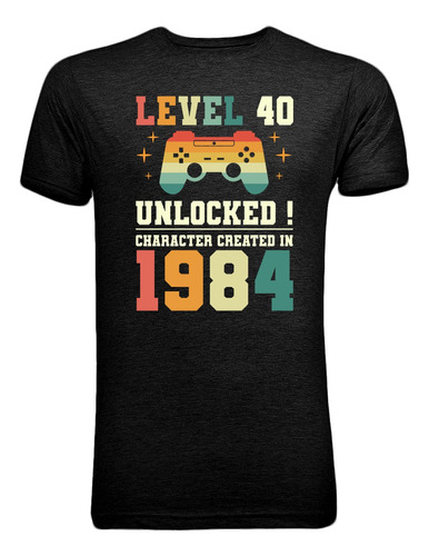 Playera Camiseta T-shirt Cumpleaños 40 Años Unlocked