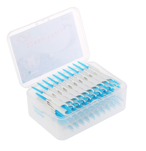 200pcs / Box Dental Floss Dientes De Cepillo Interdental