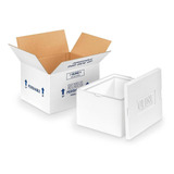 Kit De Cajas Con Espuma Aislante - 30x25x18cm - 2/paq