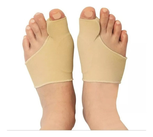 Par De Calcetines Correctores De Gel Correctores Ortopédicos Para Juanetes, Color Beige