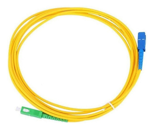 Cable De Fibra Óptica Lc-upc/sc-upc 10mts 3mm Amarillo