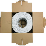 Cable Ethernet Cat6 Cca, 500 Pies, Blanco, Sólido A Gr...