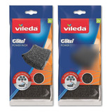 Esponja Metalica Vileda Anti Residuo Inox 2 Unidades Pack X2