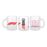  Taza Cristal Satinada Checo Pérez 11 Formula 1 Redbull F1