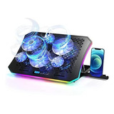 Almohadilla De Refrigeracion Para Laptop, Con Luces Rgb Para