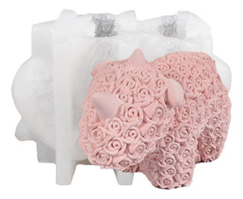 Molde De Silicona Para Velas Con Forma De Oso Rosa (1 #mold)