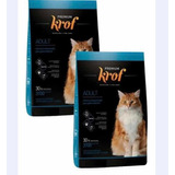 Alimento Premiun  Krof Gato 2 X 8 Kg