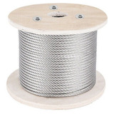 500ft 1x19 Stainless Steel Cable Wire Rope 5/32'' Outdoo Gff