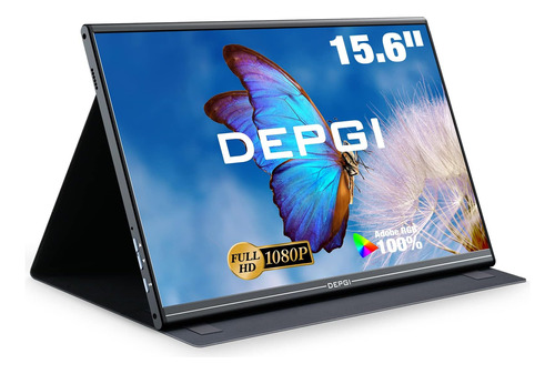 Depgi Qled Monitor Portátil 15.6 1080p Fhd Pantalla De Compu