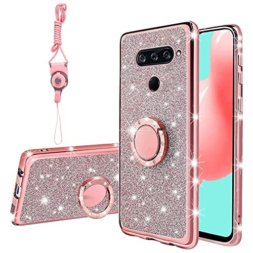 Funda Para LG V40 Thinq Rosa Tpu-022