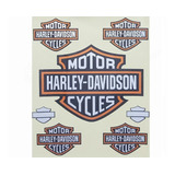 Adesivo Refletivo Capacete Tanque Moto Harley Davidson M4 Hd