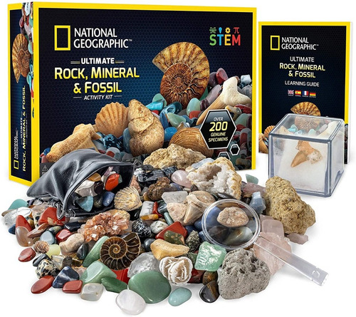 Kit National Geographic, Colección Rocas Y Fósiles Importado