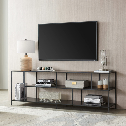 Henn&hart Soporte De Tv Rectangular Con Estantes De Metal Pa