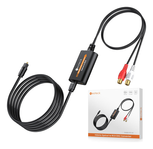 Neoteck Cable Óptico A Rca De 5.9 Pies/5.9 Ft, Convertidor D