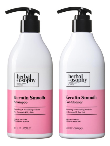 Herbalosophy Keratin Champu Y Acondicionador