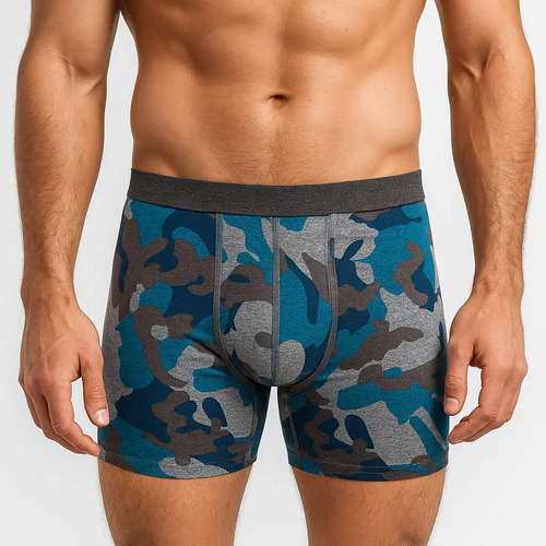 Boxer Largo Zaga Moda Camuflaje 6 Pack Super Suave T3 | Meses sin interés