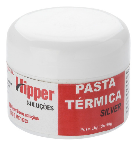 Pasta Térmica Premium Silver Pote 50g Hipper Prata Cpu