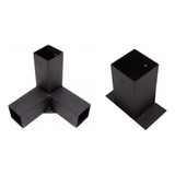 Codo Viga + Base Atornillable 3x3p Metal Construccion Techos