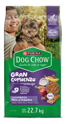 Dog Chow® Cachorros Gran Comienzo® Minis Y Pequeños 22,7kg