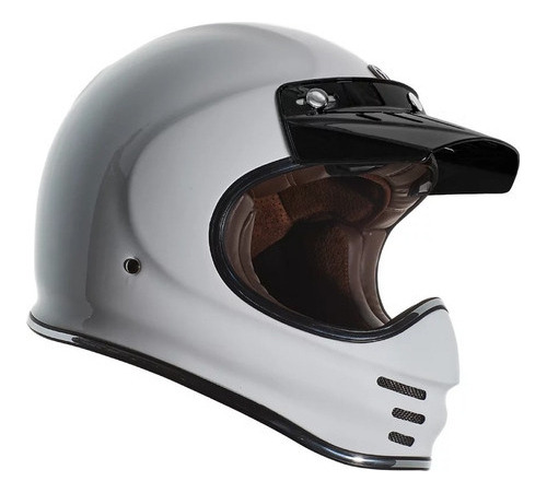 Casco T3 Classic Retro Visera Torc Original No Bell Moto 3 ®