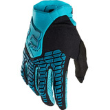 Guantes Moto Mujer Pawtector Celeste/negro Fox