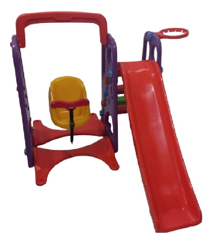 Playground Infantil 3 X 1  ( Balanço, Escorrega, Cesta )