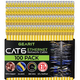 Paquete De 100, Cable Ethernet Cat 6, Cable De Parche S...