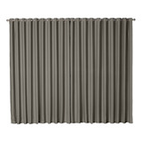 Cortina Blackout 2,80 X 2,40 Tecido Grosso Para Sala Quarto Cor Cinza