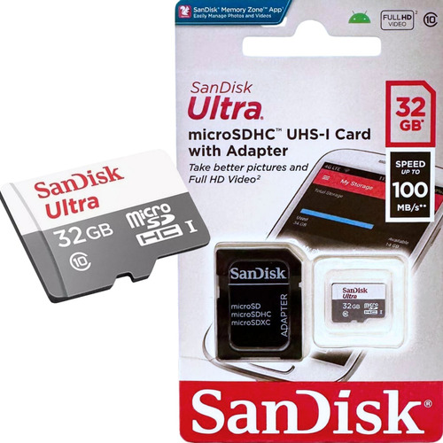 Cartão De Memória Sandisk Ultra Micro Sd 32gb Original C/nfe