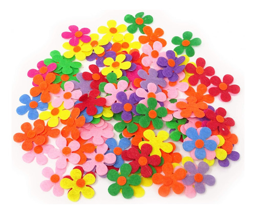 100 Flores De Fieltro Manualidades (2,8 Cm)