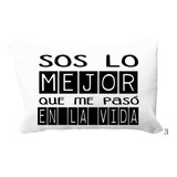 Almohadón Frases Amor Personalizado Regalo Novio Novia 20x30