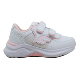 Zapatilla Escolar Footy Princeton Blanco/rosa Deporfan 