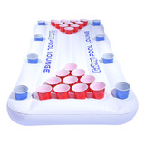 Gopong Inflable Para Piscina De Beer-pong, Inflable Social,.