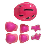 Set Proteccion Casco Codera Rodillera Muñequera Infantil