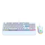 Kit Teclado Mouse Mecânico Abnt2 Gamer Led Rgb Iluminado