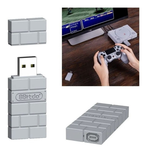 Adaptador Clásico Original De 8 Bits - Controles Múltiples